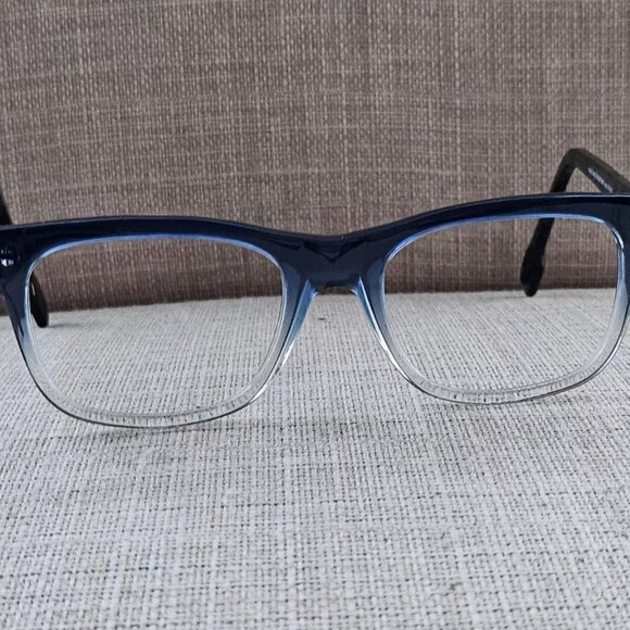 Kirkland Signature Eyeglasses Frame ICARUS BLUE FADE Glasses Made in Italy - Picture 10 of 11